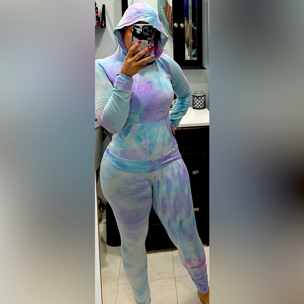 Kangaroo Pocket Drawstring Thermal Lined Hoodie & pants